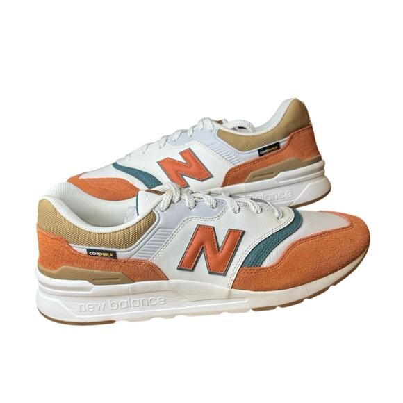 New Balance 997H Cordura White Orange Shoes Sneakers Comfort CM997HZD Men 13 NWB